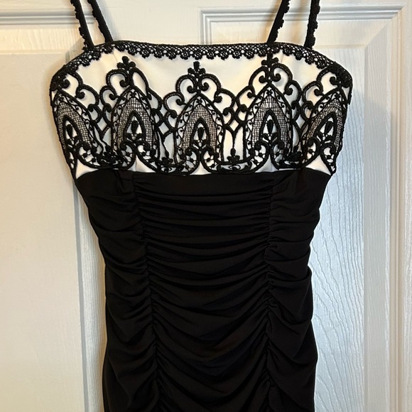 Vintage Jessica McClintock Ruched Dress - Picture 4 of 11